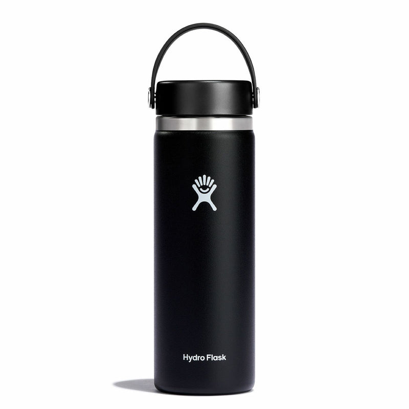 20 oz Wide Mouth Bottle with Flex Cap | Black