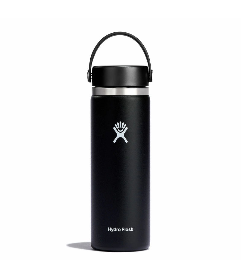 20oz Wide Mouth Bottle with Flex Cap | Black