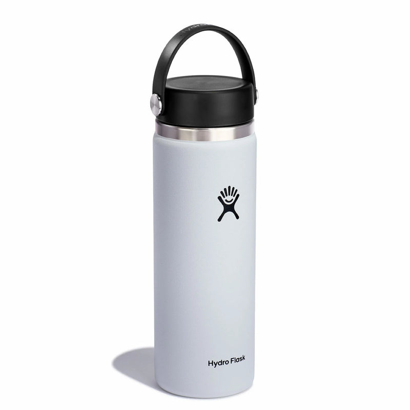 20 oz Wide Mouth Bottle with Flex Cap | White