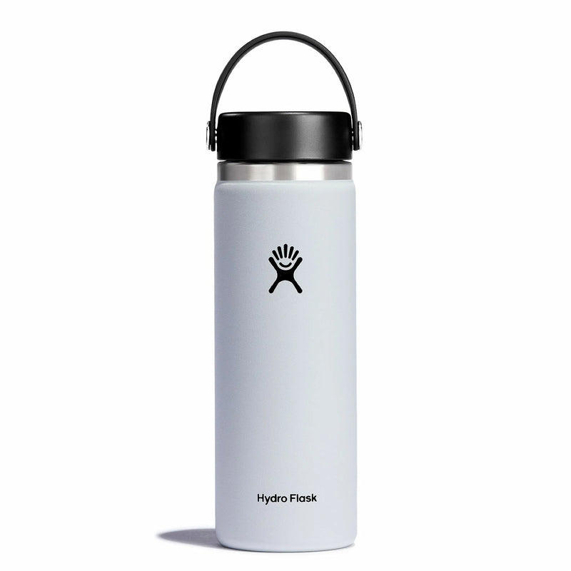 20 oz Wide Mouth Bottle with Flex Cap | White