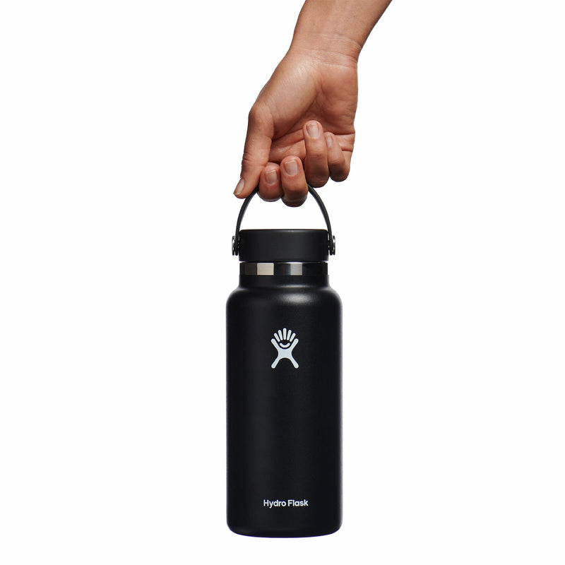 32 oz Wide Mouth Bottle with Flex Cap | Black