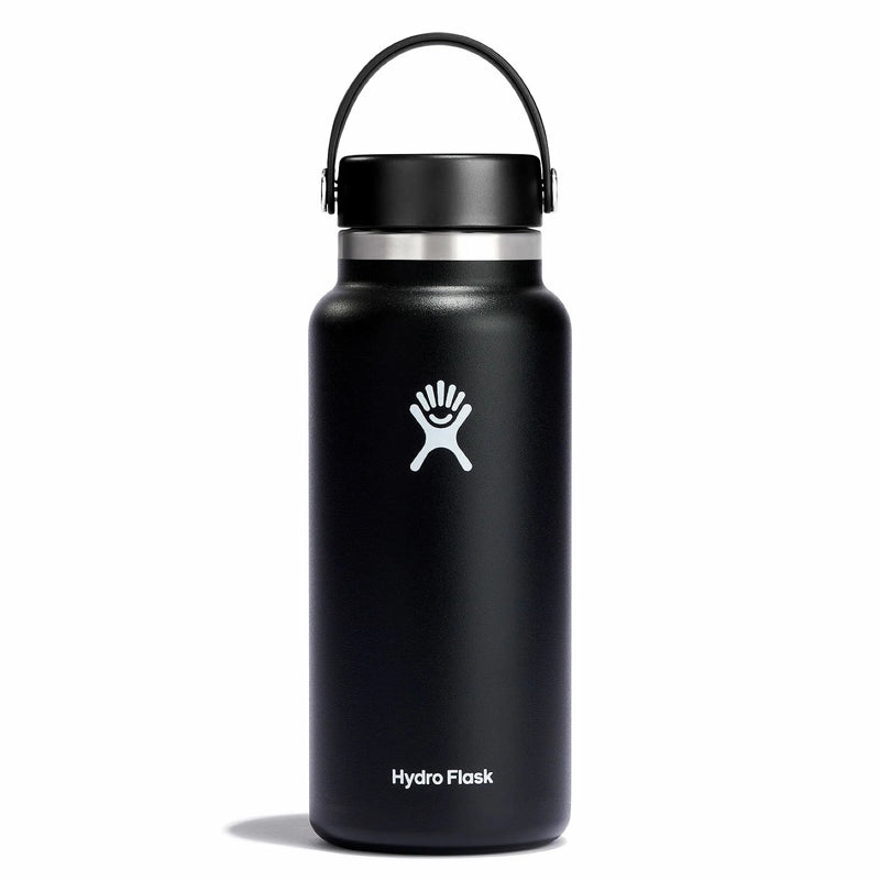 32 oz Wide Mouth Bottle with Flex Cap | Black