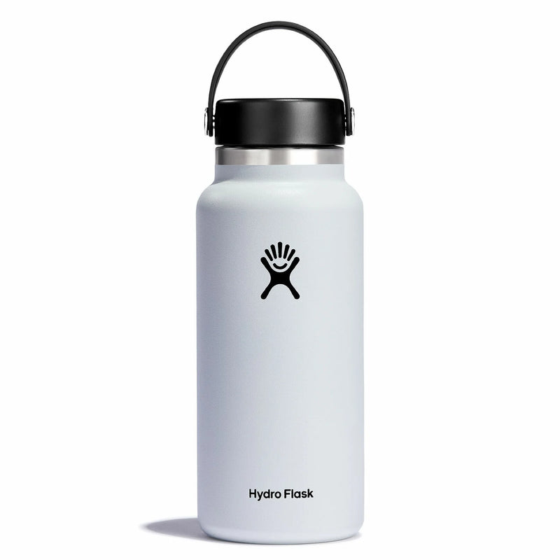 32 oz Wide Mouth Bottle with Flex Cap | White