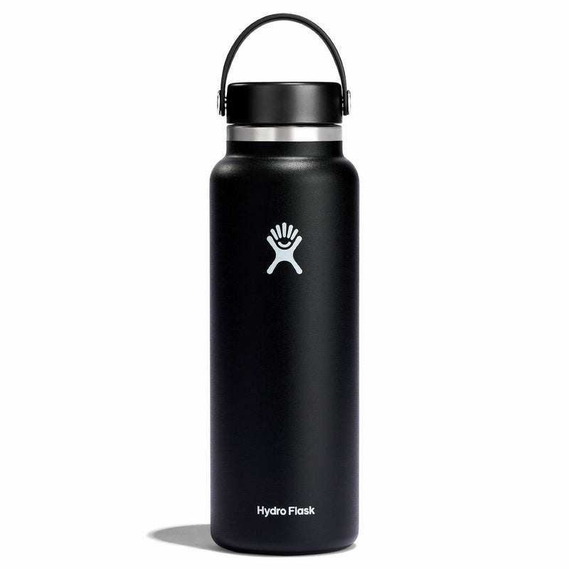 40 oz Wide Mouth Bottle with Flex Cap | Black