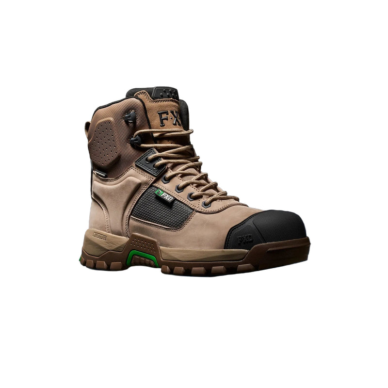 Men's 6" WP Nitrolite Comp Toe w/Side Zip Work Boot | Stone
