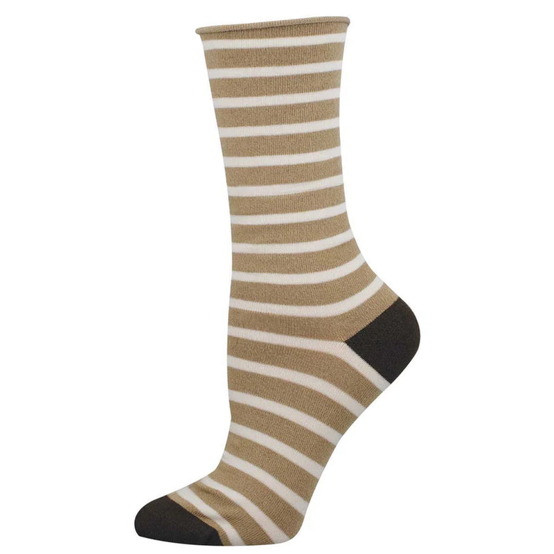 Socksmith Women's Sailor Stripe Roll Top Bamboo Socks