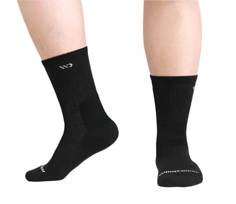 Men’s Solid Cushioned Micro Crew Socks