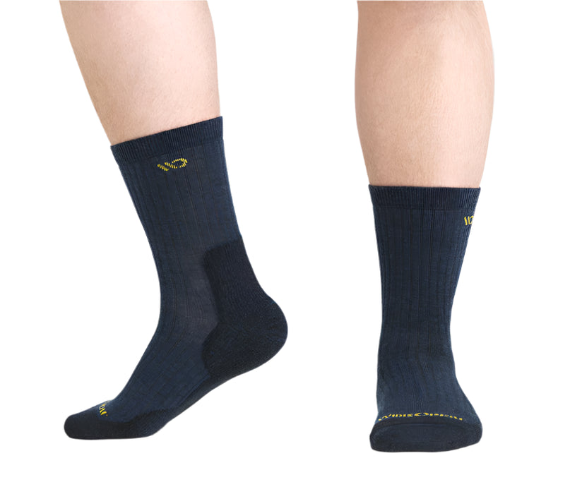 Men’s Solid Cushioned Micro Crew Socks