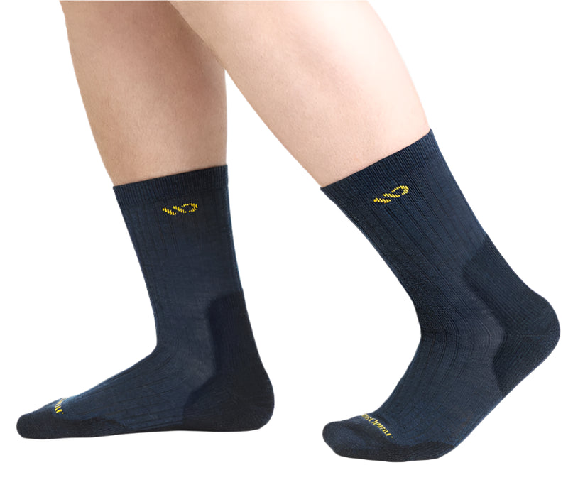 Men’s Solid Cushioned Micro Crew Socks