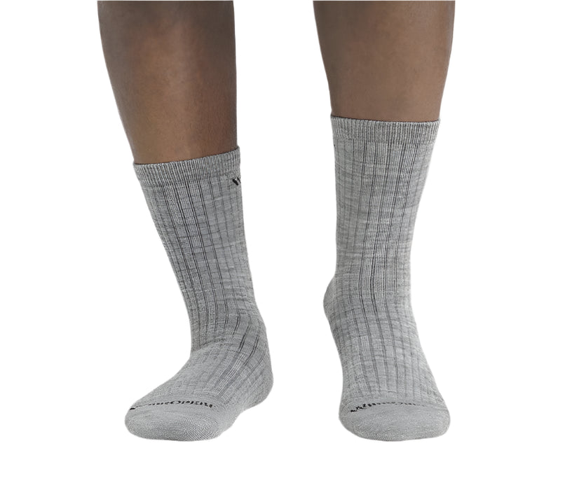 Men’s Solid Cushioned Micro Crew Socks