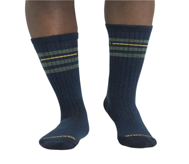 Men’s Vintage Stripe Cushioned Crew Socks