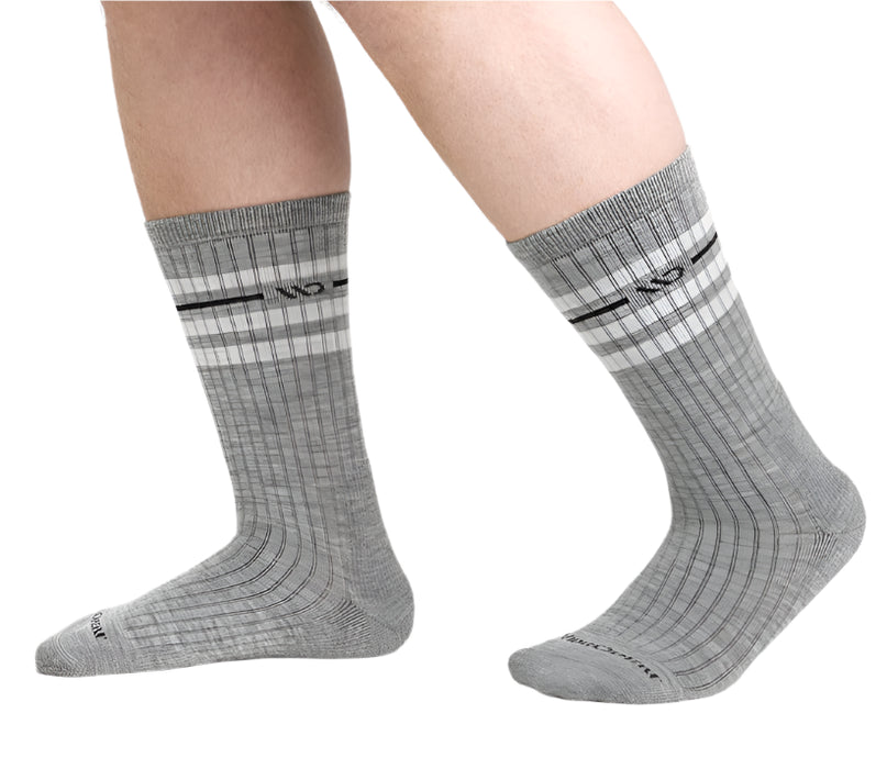 Men’s Vintage Stripe Cushioned Crew Socks