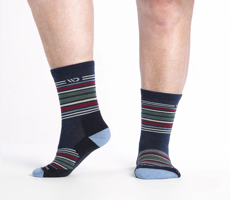 Men’s Multi Stripe Cushioned Micro Crew Socks