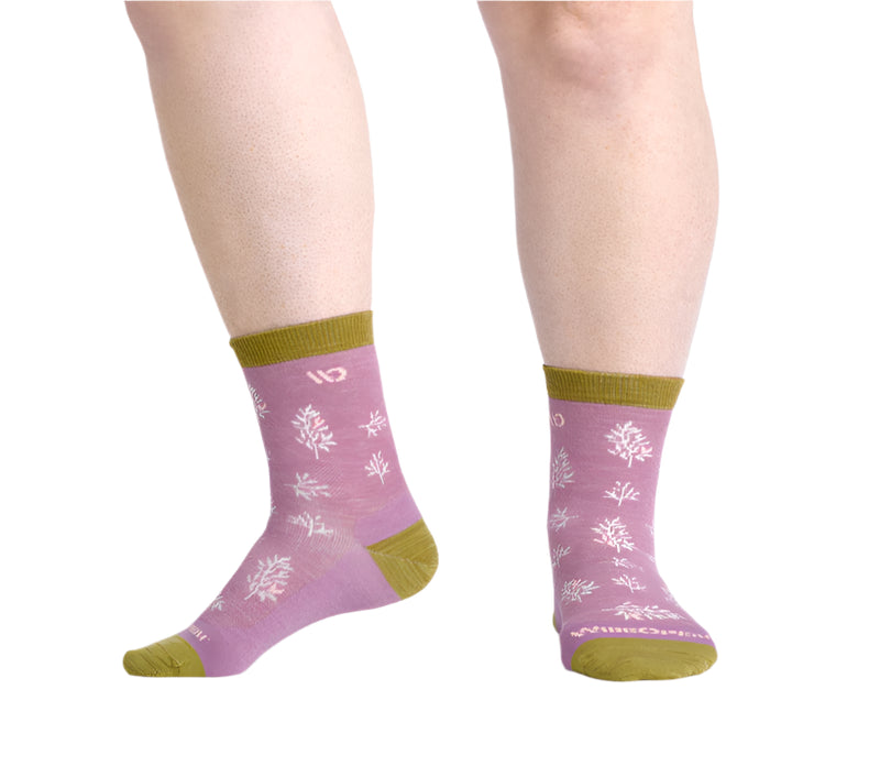 Women’s Foliage Lightweight Micro Crew Socks