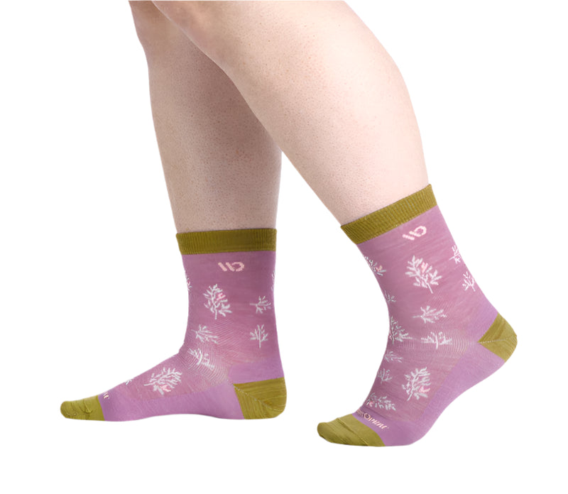 Women’s Foliage Lightweight Micro Crew Socks