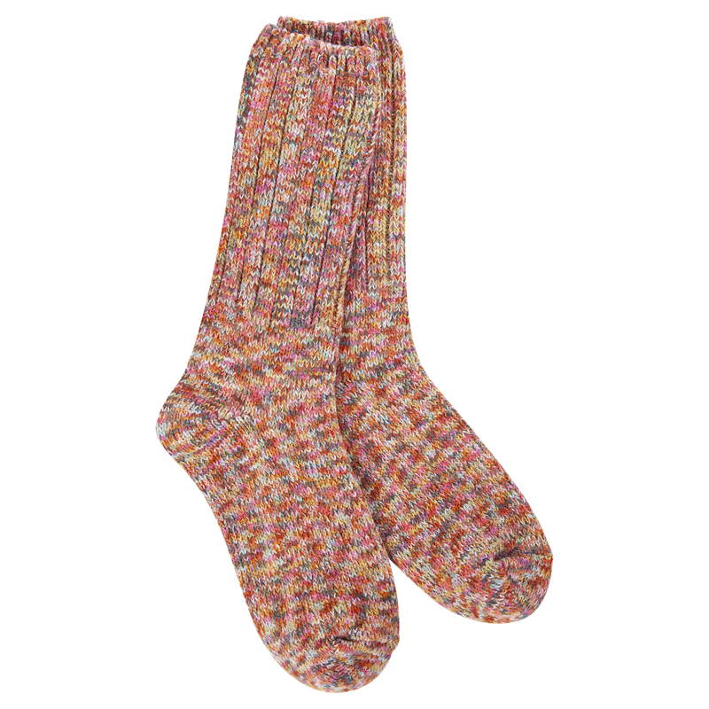 Ragg Crew Socks | Floral