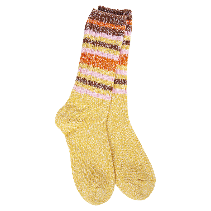 Ragg Crew Socks | Honey Stripe