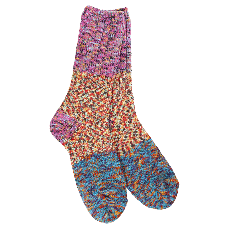 Ragg Crew Socks | Fiesta Color Block