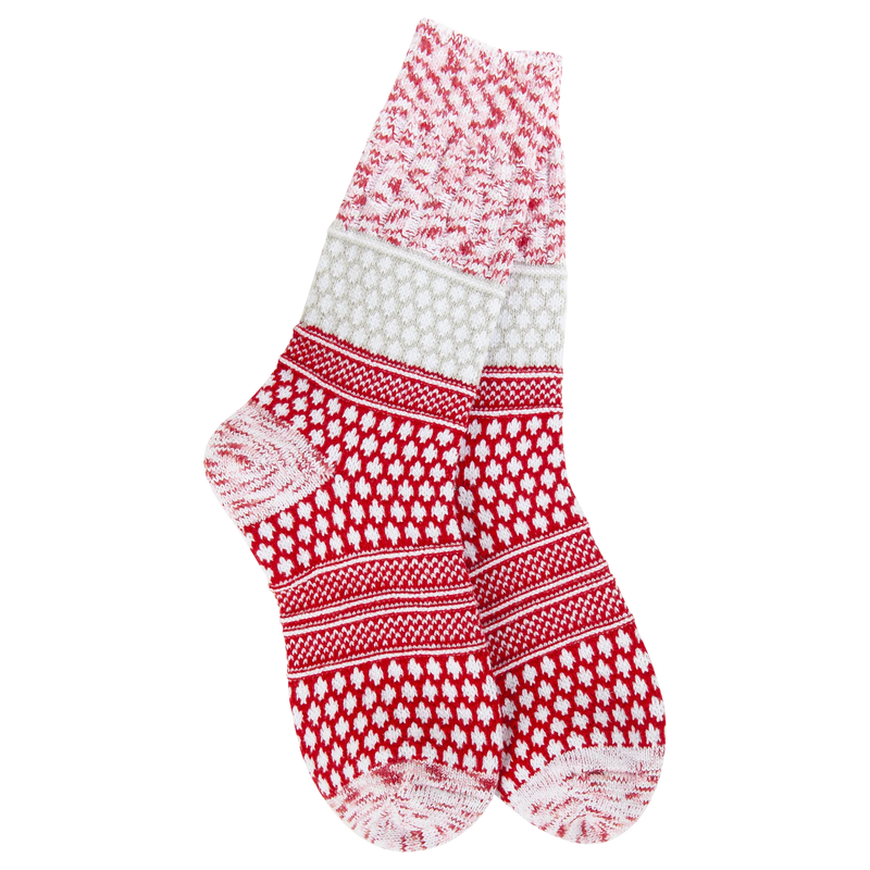 Gallery Textured Crew Socks | Peppermint
