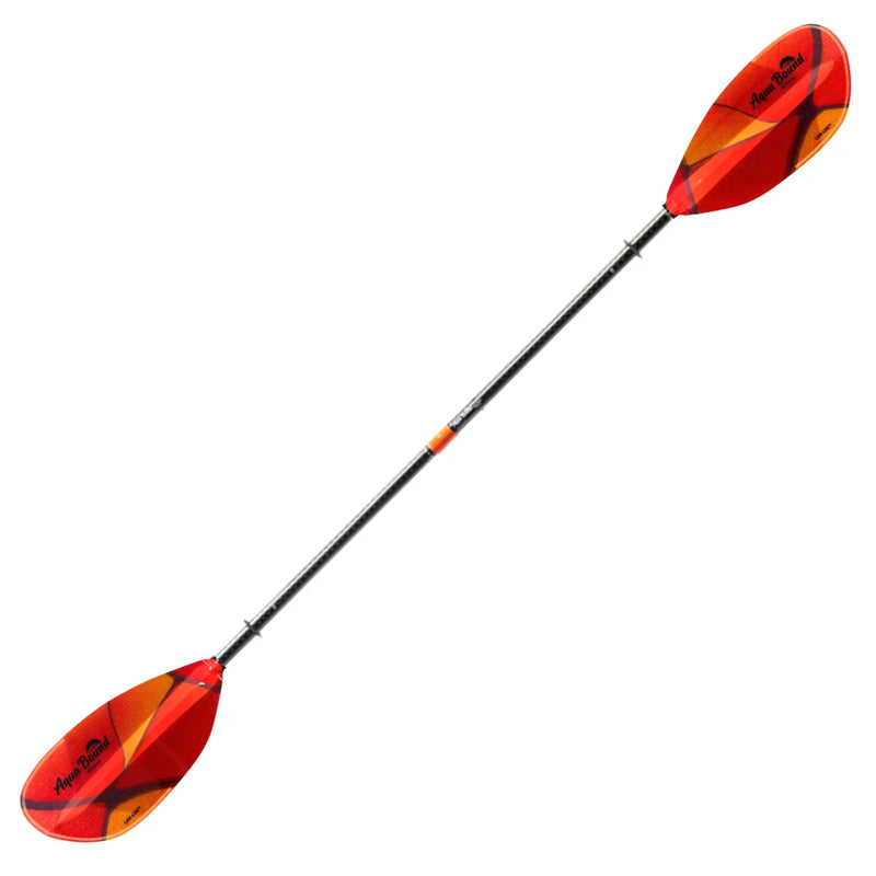 Whiskey Fiberglass 2pc Lam-Lok/Posi-Lok Carbon Shaft Kayak Paddle | Solar Flare
