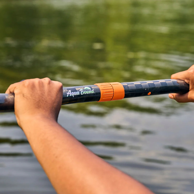 Whiskey Fiberglass 2pc Lam-Lok/Posi-Lok Carbon Shaft Kayak Paddle | Solar Flare