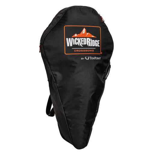 Black crossbow bag with Wicked Ridge and TenPoint logos on a white background