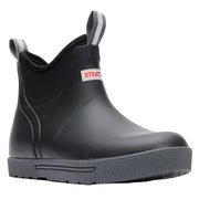 Black rubber boot with Xtratuf logo on a white background