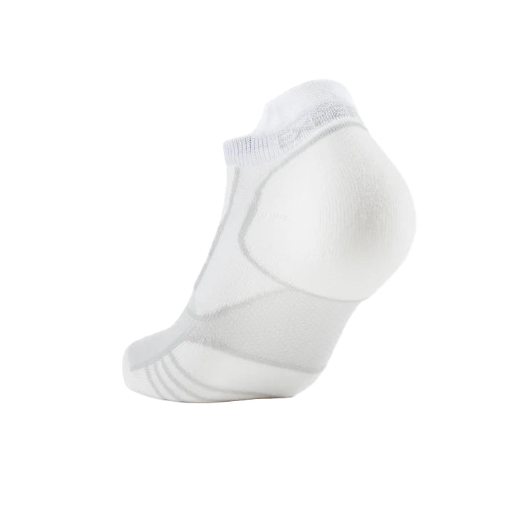 White ankle sock on a white background