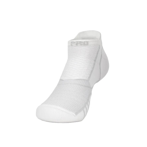 White ankle sock on a white background