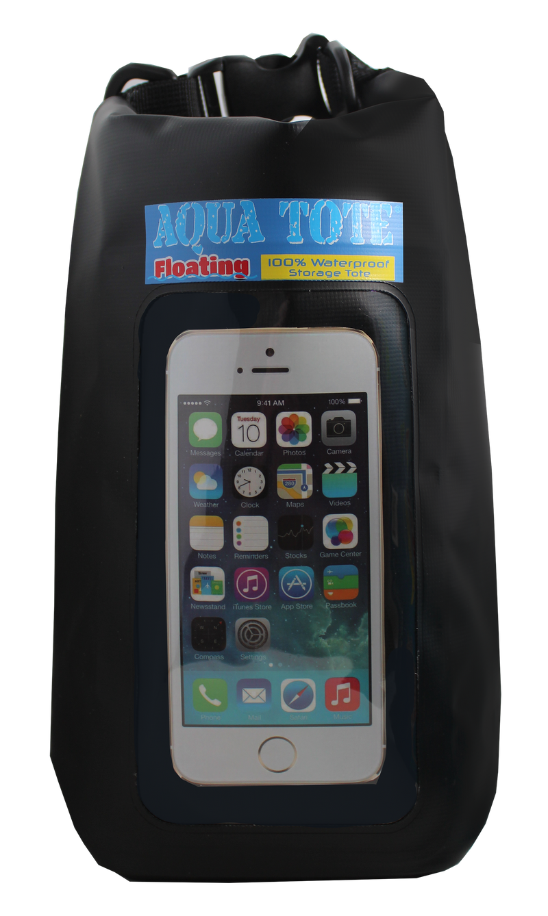 Large waterproof tote against a white background. 