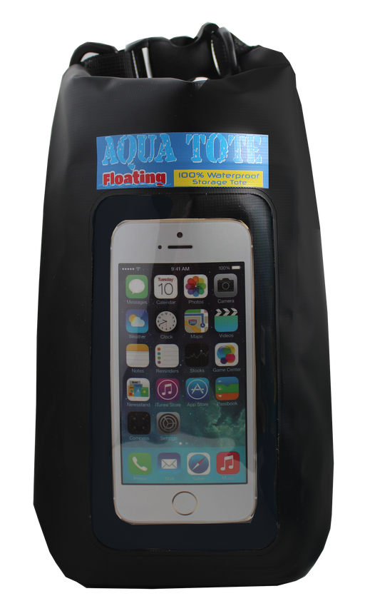 Large waterproof tote against a white background. 