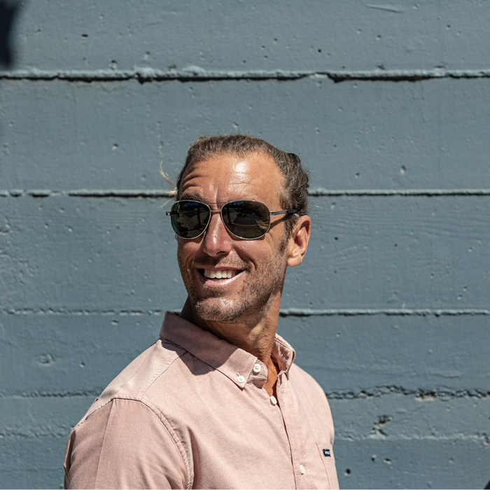 Aviator Sunglasses | Silver with Polarized Gray Lenses