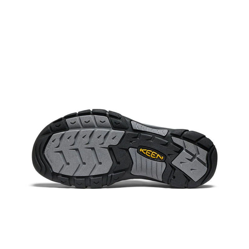 Men's Newport Leather Sandals | Black Steel Grey