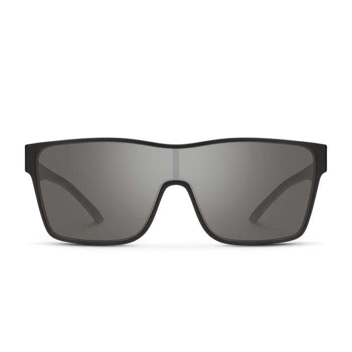 Biff Sunglasses | Matte Black with Polarized Gray Lenses