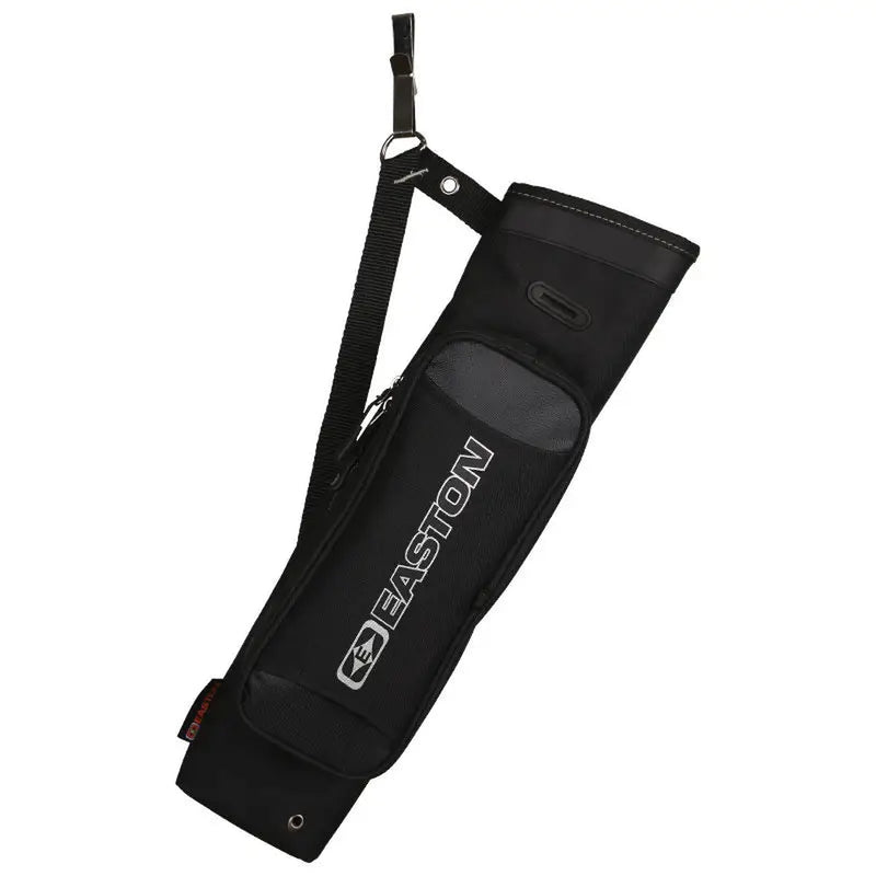 Black archery quiver with Easton logo on a white background