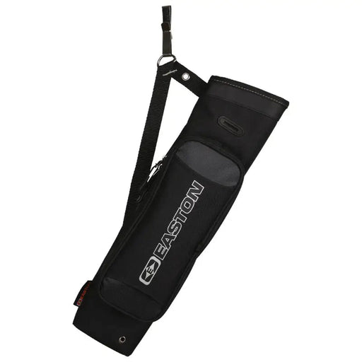 Black archery quiver with Easton logo on a white background