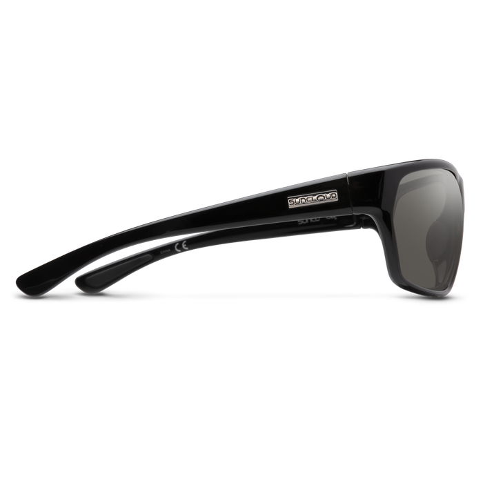 Boone Sunglasses | Black with Polarized Gray Lenses