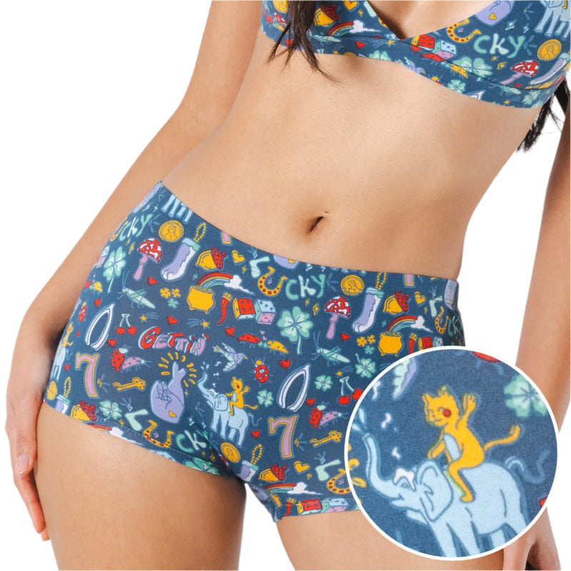 Women's The Lucky Duck Boyshort Underwear | The Lucky Duck