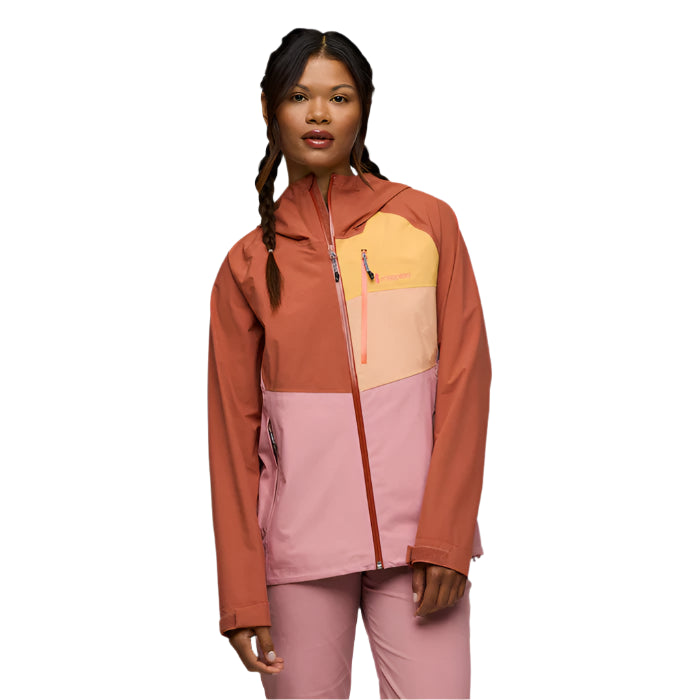 Women's Impermeo Hooded Shell Jacket 3L | Faded Brick Rose