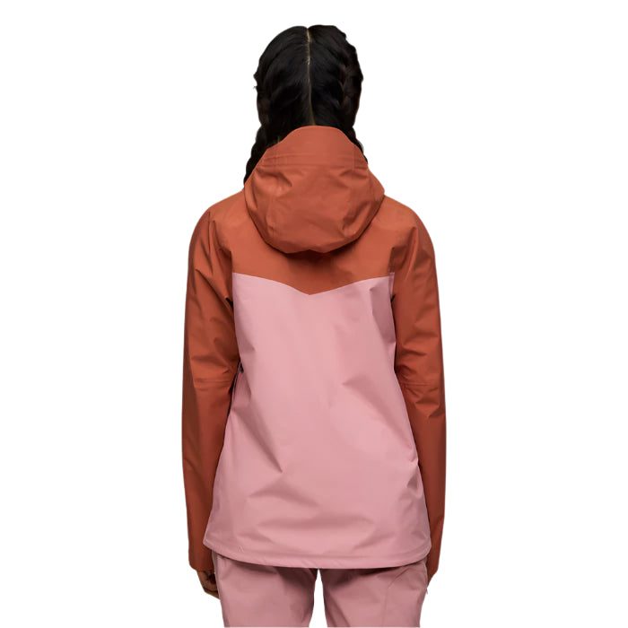 Women's Impermeo Hooded Shell Jacket 3L | Faded Brick Rose