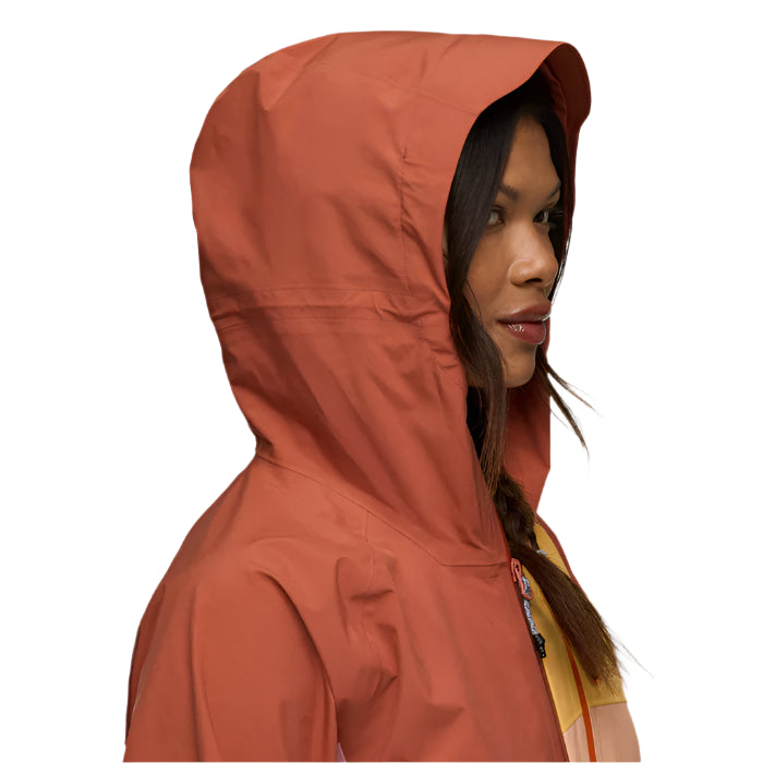 Women's Impermeo Hooded Shell Jacket 3L | Faded Brick Rose