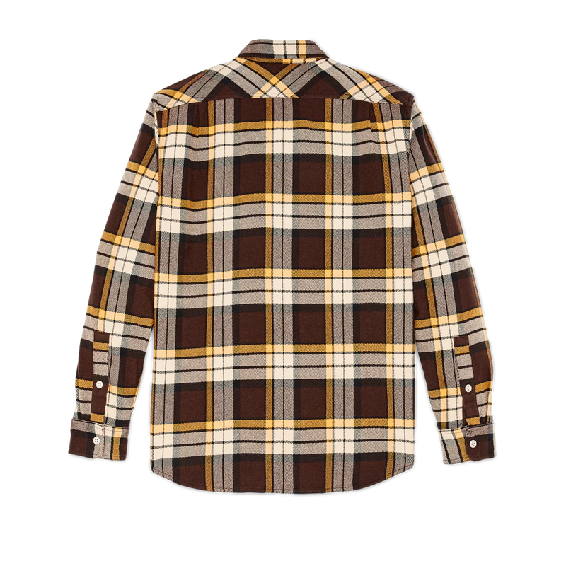 Filson Men's Vintage Flannel Work Shirt | BROWN YELLOW