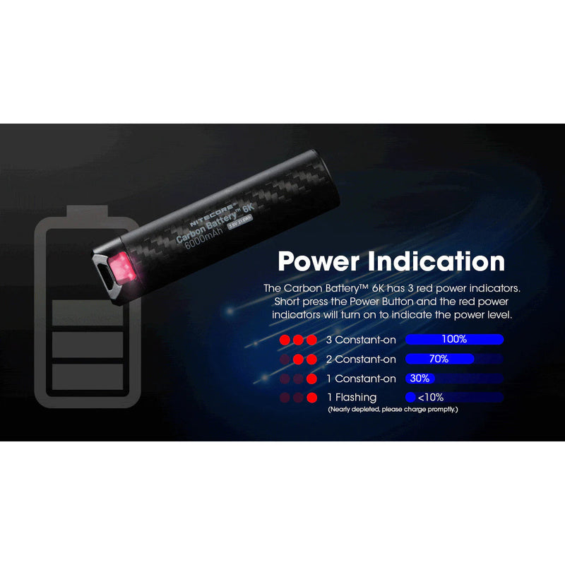 6K mAh Power Supply | Black