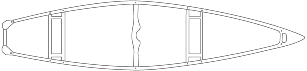 Cargo 15' Sport Square Stern Canoe | Camo