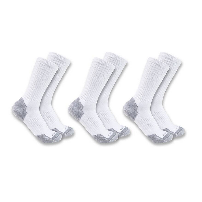 Midweight Cotton Blend Crew Sock 3-Pack