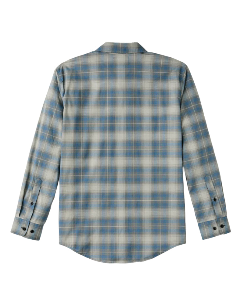 Men's Long Sleeve Twin Lakes Shirt | Blue Gray Plaid