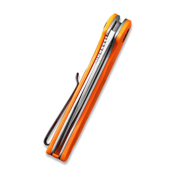 Durus Flipper Knife Orange G10 Handle
