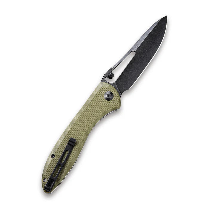Picaro Thumb Stud & Thumb Hole Knife OD Green G10 Handle