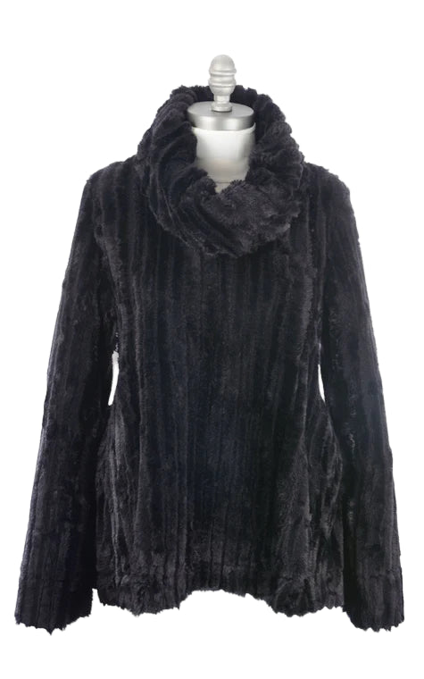 Women's Cowl Top Pullover | Shadow