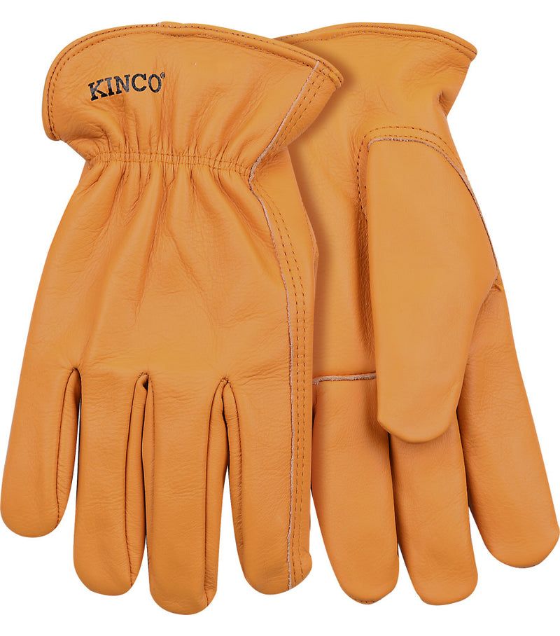 Grain Buffalo Leather Driver Gloves | Rust